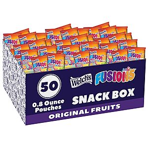 [Prime] 50-Pack 0.8-Ounce Welch's Juicefuls Fusions Fruit Snacks $9.04 w/ S&S + Free Shipping