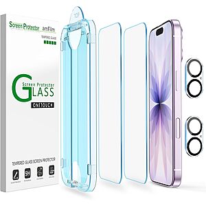 Prime Members: amFilm OneTouch iPhone 17/16/15/14/13 Screen Protectors from $4.99 + Free Shipping