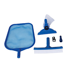 Intex Basic Pool Cleaning Kit with Wall Brush, Leaf Skimmer Net, and Vacuum Head + Free Shipping $9.57