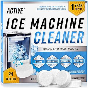 24-Count ACTIVE Ice Machine Cleaner & Descaler Tablets $12.89 w/ S&S + Free Shipping w/ Prime or on $35+