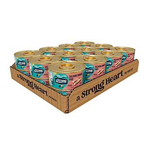 Prime, A Strong Heart Canned Wet Cat Food, Salmon Dinner Paté - 3 oz Cans (Pack of 24), Made in The USA with Real Salmon, $12.15
