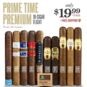 Prime Time Premium 10-Cigar Flight