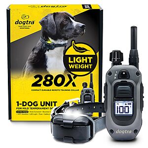 Dogtra 280X E-Collar with Remote [New Edition] for $199.74 + Free Shipping for Prime members