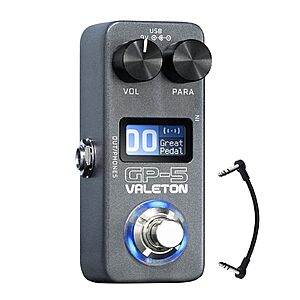 Valeton GP-5 Super Compact Multi-Effects Processor & NAM/IR Loader Pedal(Incl 1PCS Additional TRS Cable By VOLKTONE)