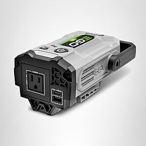 Amazon Prime - EGO POWER+ Portable Inverter, 180W, Power Inverter Generator, Quiet, Battery and Charger Not Included - PAD1800 - $61.60