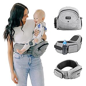 [Prime] Tushbaby Hip Seat Baby Carrier (Grey) $47.80 + Free Shipping