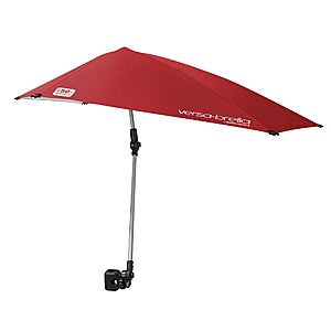 Sport-Brella Versa-Brella 4-Way Swiveling Sun Umbrella (Firebrick Red), Regular $12.59