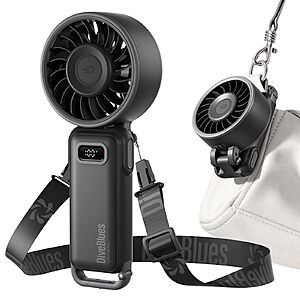 Amazon Prime - Diveblues Portable Turbo Fan, oldable 4 in 1 Personal Fan - $10.80
