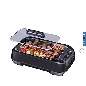 Ovente Smokeless Griddle & Grill System $69.99 Black or Cream Free Shipping Costco.com
