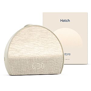 Hatch Restore 3 Sunrise Alarm Clock, Sound Machine, Smart Light (Putty) - White Noise, Screen-Free Sleep Routine $135.99