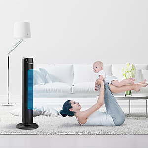 $42 FS WALMART Mainstays 36" Black 3-Speed Oscillating Tower Fan,