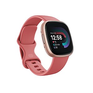 Fitbit Versa 4 Fitness Smartwatch with Daily Readiness - 3-Month Google Health Premium Membership Included  Pink Sand/Copper Rose $128.2