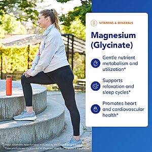 Pure Encapsulations Magnesium (Glycinate) - Supplement to Support Stress Relief, Sleep, Heart Health- with Magnesium Glycinate - 90 Capsules $21.6