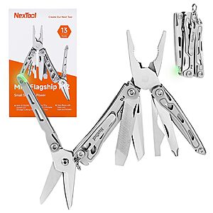 NexTool Mini Flagship F12 Multitool, 13-in-1 Keychain Multitool _ Amazon Prime Day Deal $27.98