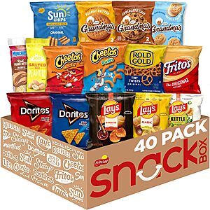 [S&S] $16.40: Frito-Lay Ultimate Classic Snacks Package, Variety Assortment of Chips, Cookies, Crackers & Nuts, 0.56 oz, Pack of 40