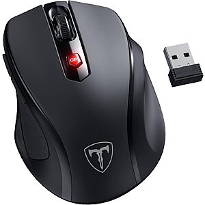 HOTWEEMS 2.4G Wireless 6-Button Ergonomic Mouse w/ 5-Level 2400 DPI $6.26 + Free Shipping w/ Prime or on $35+