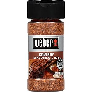 [Prime, SnS] $1.89* | 3.2-Oz Weber Cowboy Seasoning & Rub at Amazon
