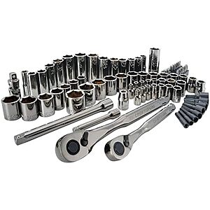 [Prime] $51.46* | 81-Piece Craftsman 1/4" & 3/8" Drive SAE/Metric Mechanics Tool Set at Amazon