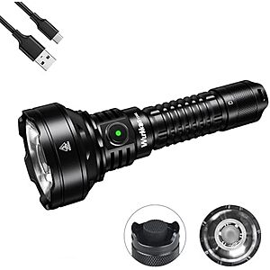 [AC] $35.56* | Wurkkos TD01C 1800lm Rechargeable PMMA Lens Throw Flashlight w/ 21700 Battery at Amazon