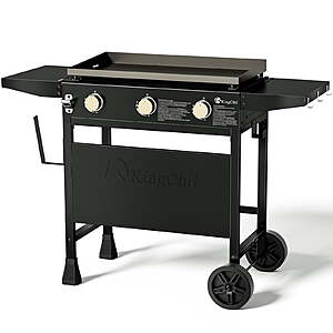 KingChii 3-Burner 28" Propane Griddles Outdoor Flat Top Gas Grill Griddle $168.99