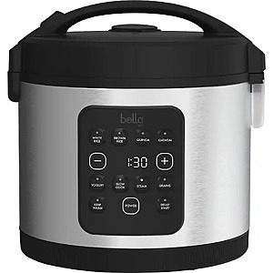 bella PRO - 20-Cup Digital Rice Cooker - Stainless Steel $39.99 Bestbuy.com