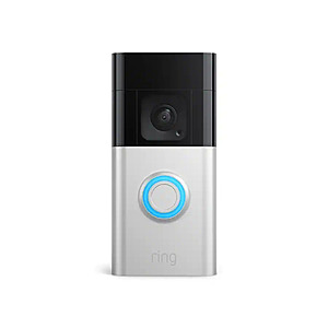Ring - Battery Doorbell Plus Smart Wifi Video Doorbell – Battery Operated with Head-to-Toe View - Satin Nickel $59.99 Bestbuy.com