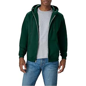 [Prime] $10.43 | Hanes Men's Ecosmart Full-Zip Fleece Hoodie (Various) at Amazon