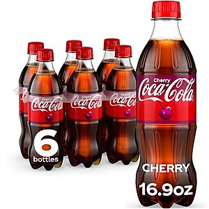 [SnS, AC] $25.80* | 8 × 6-Pack 16.9-Oz Coca-Cola Soda Bottles (Cherry) ($3.22 each) at Amazon