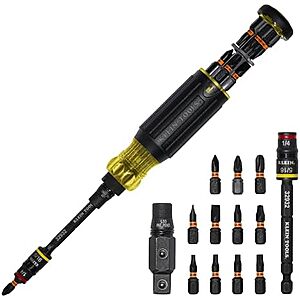 [Prime] $20.29* | Klein Tools KNECT 16-in-1 Impact-Rated Hybrid Screwdriver/Nut Driver at Amazon