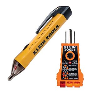 [Prime] $18.88* | Klein Tools Non-Contact Low Voltage Test Pen + GFCI Outlet Tester at Amazon