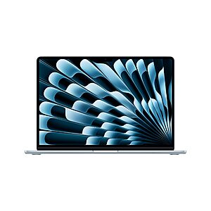 Prime Members: (Renewed) Apple MacBook Air 2025: 15", M4, 16GB RAM, 256GB SSD, Sky Blue $721.5