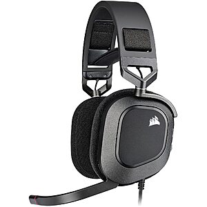 [Prime] Corsair HS80 RGB USB Premium Wired Gaming Headset (Black/White) $66.49 + Free S&H