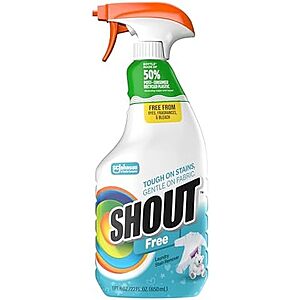 [Prime, SnS] $2.87 | 22-Oz Shout Free Laundry Stain Remover Spray at Amazon