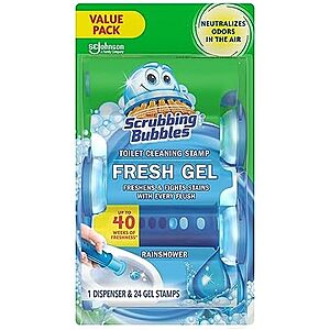 [Prime, SnS] $8.54* | 24-Count Scrubbing Bubbles Fresh Gel Toilet Bowl Cleaning Stamps (Rainshower) at Amazon