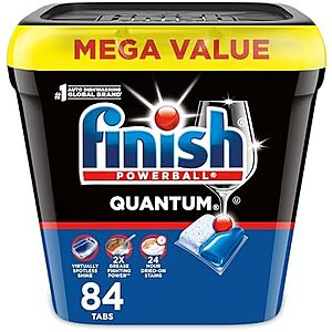 [Prime, SnS] $14.48* | 84-Ct Finish Quantum Powerball Dishwasher Pods at Amazon