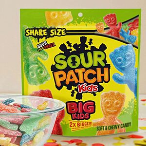 Sour Patch Kids, Big Kids Soft and Chewy Gummy Candy, Share Size, 12 Ounce~$2.18 After Coupon & S&S @ Amazon