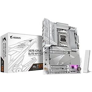 [Prime] $213.74* | GIGABYTE X870 AORUS Elite WIFI7 ICE AMD AM5 LGA 1718 Motherboard at Amazon