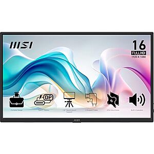 [Prime] $61.74* | 15.6" MSI Pro MP165 E6 1080p 60Hz IPS Portable Monitor at Amazon