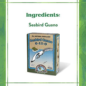 Down To Earth All Natural Fertilizers Organic Seabird Guano - High Phosphorus Plant Food for Buds, Blooms, Flowers 0-11-0, 5 lb for 15.99 $15.99