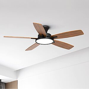 Prime Members: TALOYA 52" Ceiling Fan w/ Dimmable Light (3 Colors) & Remote $56.8