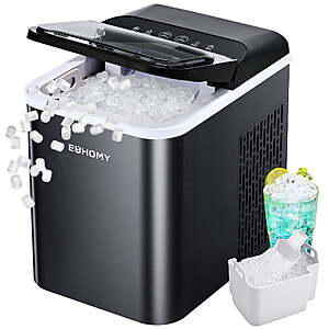 EUHOMY 35lbs/24H Nugget Ice Maker Countertop, Pebble Ice Maker Machine with Auto-Cleaning $119.99