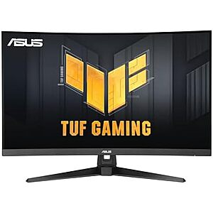 [Prime] $178.60* | ASUS TUF Gaming 31.5” 1440P Curved HDR Gaming Monitor (VG32WQ3B) at Amazon