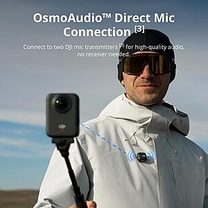 DJI Osmo 360 Vortex Combo, 360 Action Camera with 1-Inch 360° Imaging, Native 8K 360° Video, 4K/120fps & 170° Boost Video, Vortex Rotating Handle for Bullet-Time Effect $407.49