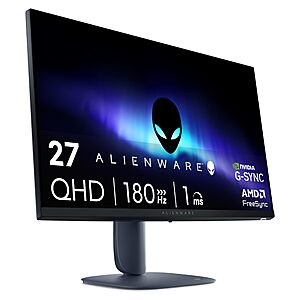 [Prime]Alienware 27 Gaming Monitor AW2725DM 27-inch QHD 180Hz 1ms Display $179 + Free Shipping