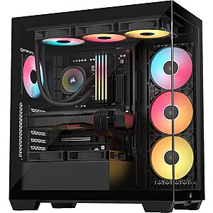 CORSAIR 3500X RS-R ARGB Mid-Tower PC Case w/ 3x RS120-R ARGB Fans (Black) $75.99 + Free Shipping