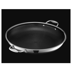 14" HEXCLAD Hybrid Frying Pan w/ Stainless Tempered Glass Lid $99.99 + Free Shipping w/ Prime