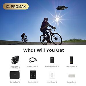 Prime Members: HOVERAir X1 PROMAX (Basic Combo) 8K Drone with Camera, Foldable Action Flying Camera with 42 KM/H Follow Speed, 10+ Fully Automatic Flight Modes, OmniTerrain $618.64