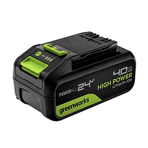 Amazon: Greenworks 24V 4.0Ah Lithium-Ion Battery $50.71 FS w/ Prime