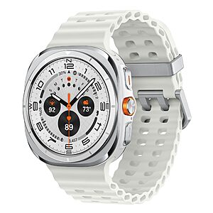 Samsung Galaxy Watch Ultra (2025) 47mm LTE Smartwatch, Titanium Casing, Advanced Sleep Coaching, Running Coach, Energy Score, Heart Rate Tracking, GPS, Titanium White $348.27