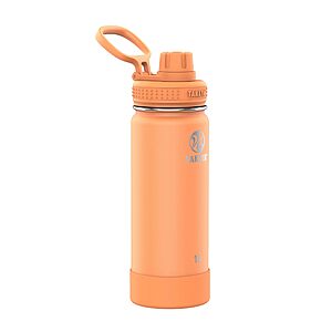 18 oz Takeya Actives Water Bottle with Spout Lid Tart Orange $9.99 + Free S&H w/ Prime or $35+